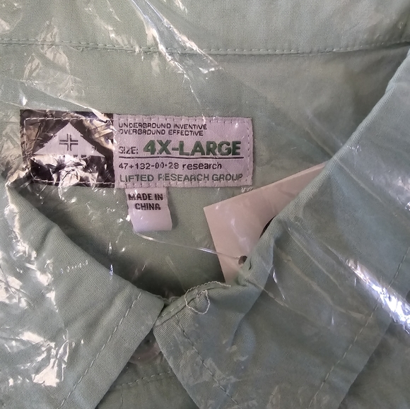 Lifted Research Group - Short Sleeve Button Up - Sz 4XL - NEW - Picture 2 of 7